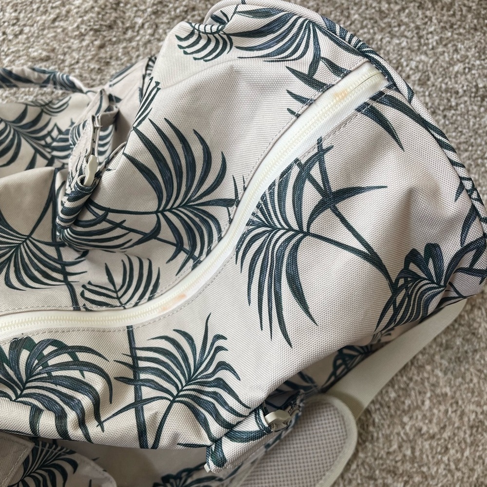 Herschel Novel Duffle Bag Pelican Palm preowned - Picture 7 of 10